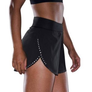 LULULEMON ATHLETICA Find Your Pace Short 3' Lined Black Size 8